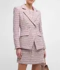 Veronica Beard Taja Tweed Dickey Jacket Blazer NWT $698 12 Khaki