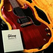 Gibson CS Murphy Lab 1963 SG Junior Lightning Bar Ultra Light Aged Cherry 400423