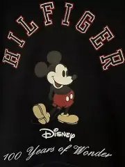 TOMMY HILFIGER x DISNEY MICKEY MOUSE 100 YEARS MEN M VARSITY GRAPHIC HOODIE NWT