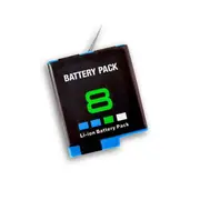 3 Pack- Replacement AHDBT-801 AHDBT801 Battery for Go Pro Hero 8 Hero 7 Hero 6 Hero 5 High Quality