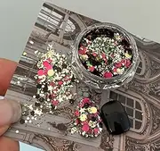 ADHERE First Encounter Series - Multi-Use Chunky Glitter Powder, 1pc Cosmetic-Grade Shimmer Sequins, for Nail Salon, Resin Art, UV Epoxy, DIY Slime Making 1g (Witchcraft Atelier)