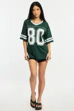 Green Sport Tee Short Sleeve - Size 16XL, Women's Graphic Tee