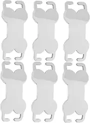 BELLIFFY 6pcs Metal Dog Card Dog Name Tags Dog Collar Charms Dog Tag for Pets Dog Tags Blanks Pet Name Tags Blank Tags for Cat Id Tags for Dogs Dog Collar Name Tag Puppy Name Tag Pet Id Tag