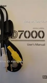 GENUINE Nikon D7000 A/V Audio Video Interface TV Transfer Cord FERRITE