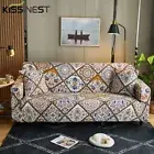 Highly Elastic All-Inclusive Printed Geometric Pattern European Retro Sofa Cover