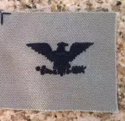 US AIR FORCE Airman Battle UniformFLIGHT SUIT RANK INSIGNIA USAF COLONEL ABU