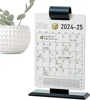Calendar for Desk - Desktop Calendar Daily Schedule | Desk Calendar Home Desk Ornament, Creative Desktop Calendar for Home, School Study Room