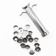 Green Clay Extruder Polymer Craft Gun Cake Sugarcraft Kit Tool W/19Discs