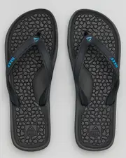 [Reef] Reef Men's G-Land Flip Flops Slippers in Black/Blue Size 09 09 Black/Blue