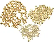 BESPORTBLE 600Pcs Fishing Beads Golden Fly Tying Beads for Sea Lake River Fishing for Anglers