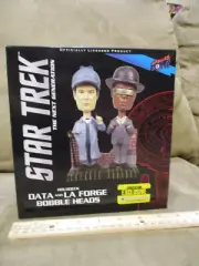 Star Trek The Next Generation Data La Forge BOBBLE HEADS Holodeck Sherlock Heads