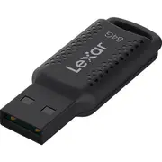 Lexar V400 64GB JumpDrive USB3.0 Flash Drive, up to 100MB/s read Black,Securely protect files with Lexar DataShield. 256-bit AES encryption for added LJDV400064G-BNBNG