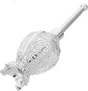 HAWILLOSCH Sophisticated Catholic Holy Water Bottle Glass Zinc Alloy Religious Water Container Mini Travel Dispenser