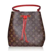 LV M44021 經典Neonoe Monogram 帆布印花牛皮鑲飾束口肩背水桶包