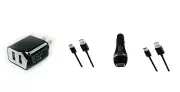 AC+Car Charger+USB for Amazon Kindle Fire HD 10 Plus 11th Gen tablet 10.1 (2021)