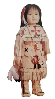 Georgetown Collection Buffalo Child Native American Porcelain Doll NIB
