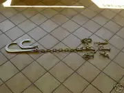 3/8 X 10FT GRADE 70 J HOOK TOW DOLLY AXLE WRECKER TIE DOWN SLING SHACKLE CLEVIS