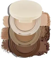 Apooliy 3 Colors Eyeshadow Palette, Ultra-Pigmented Long-Lasting Matte & Shimmer Eye Makeup Charming Highlight 2.8oz