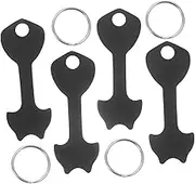 HOMSFOU 1Set Multi Functional Shopping Trolley Tokens with Keychain for Easy Access Compatibility with Supermarket Carts Key Ring Decoration