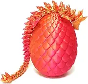 shyhand 3D Printed Dragon Articulated Dragon Crystal Dragon with Dragon Egg Fidget Dragon Egg Toy Executive Desk Toys Adults Fidget Dragon Toys for Autism ADHD