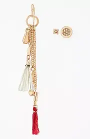 Nordstrom Leith 'Dripping' Tassel & Stud Mismatched Earrings (Set of 3) NWT $28