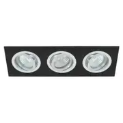 258mm LED Downlight 21w Brushed Black 3k BBS/3LED12V Eurotech