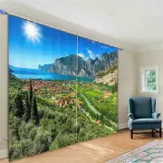 Great Summer Sunshine 3D Blockout Photo Print Curtain Fabric Curtains Window