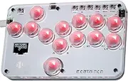 Sehawei Haute42 Arcade Stick S13 All-Button Gamerfinger with Custom RGB & Turbo Functions,Arcade Controller Street Fight for PC/Ps3/Ps4/Switch/Steam Game Keyboard-Supports Hot Swap & SOCD