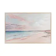 Sunset Beach Framed Canvas