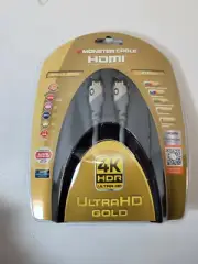 Monster Ultra HD Gold 6 ft High Speed 21 Gbps HDMI Cable with Ethernet