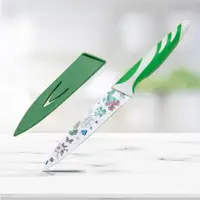 在飛比找松果購物優惠-【CeraVita】綠色果園 韓式印花水果刀-5吋 (cop