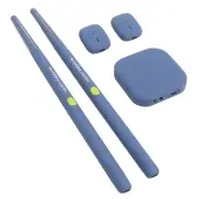 (Blue)Virtual Drum Kit Virtual Reality Drum Set Portable Electronic Drum HO