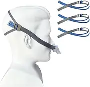 [GJX] 3 Packs Headgear Compatibility with Airfit P10 and N30 Latest Version Adjustable Replacement CPAP Headgear Strap for P10/N30 CPAP Nasal Pillow Mask Replace Part(Without Nasal Pillow Frame)