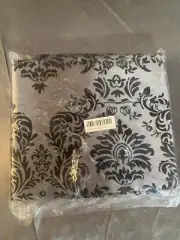 24 Silver & Black Textured Fabric Tablecloths 60 X 60 Square Tablecloth