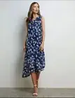 NEW - Liz Jordan Size 14 Cowl Neck Floral Print Dress - RRP $199.99