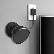 Wall Mount Holder for Echo Pop, XICEN Outlet Hanger Stand for Echo Pop, Built-in Cable Management, Bracket Shelf Accessories for Echo Pop Smart Speaker (Black)