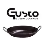 【GUSTO】無塗層黑鐵雙耳鍋(32CM)