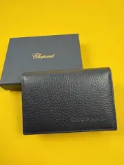 Chopard Navy Blue Leather Card Holder