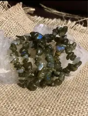 CRYSTAL CHIP BRACELETS - Genuine Labradorite Crystal
