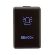 Hulk 4x4 12V Push Button Beacon On/Off Switch with Blue LED Illumination - HU1364B