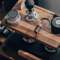 在飛比找蝦皮購物優惠-【現貨 速發】9barista專用配件 黑胡桃面板鋁合金可摺