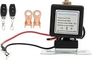 Car Battery Disconnect Switch High Current Master Battery Power Disconnector Switch with 2 Remote Control for Construction Vehicles RVs Trailers (24V500A)