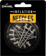 Spalding 10 Pack Ball Pump Needles - Basketball Air Inflation Needles