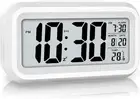 Led Display Digital Alarm Clock Battery Operated Smart Night Light