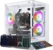 Gaming PC Desktop Computer,Intel Core i7 Desktop,Operating at A Frequency of 3.4-3.9 GHz,RX590 Graphics Card with 8GB GDDR5 Video Memory,16GB RAM, 1TB NVME SSD,WiFi 5.0,RGB Fan x4