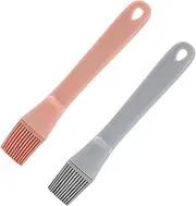 Silicone Cooking Oil Brush Set Pcs BBQ Brush Hanging Hole Lightweight Dishwasher Safe for Basting
