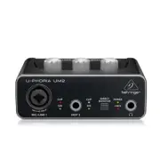 U-PHORIA UM2 Original 2x2 USB Sound Card Audio Interface with Mic Preamp