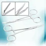 O.R SET OF 2 PCS Straight + Curved Hemostat Forceps Locking Clamps Stainless 5"