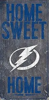 NHL Tampa Bay Lightning Unisex Tampa Bay Lightning Home Sweet Home, Team Color, 6 x 12