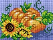 "Pumpkin" Printed Canvas for Cross Stitch Tapestry Gobelin Embroidery 2823E